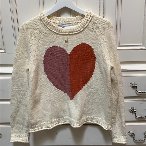 Madewell Sweaters - Madewell Heart Keaton Pullover Sweater